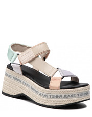 Sandały Espadryle  - Wedge Sandal EN0EN01810 Oxygen L4T - eobuwie.pl Tommy Jeans