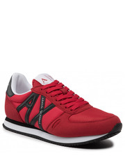 Mokasyny męskie Sneakersy  - XUX017 XCC68 K667 Red/Black - eobuwie.pl Armani Exchange