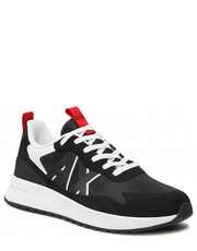 Mokasyny męskie Sneakersy  - XUX114 XV514 K001 Black/Black - eobuwie.pl Armani Exchange