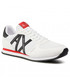 Mokasyny męskie Armani Exchange Sneakersy  - XUX017 XCC68 K488 Op.White/Black