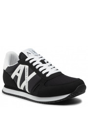 Mokasyny męskie Sneakersy  - XUX017 XCC68 K489 Black/White - eobuwie.pl Armani Exchange