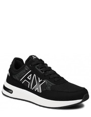 Mokasyny męskie Sneakersy  - XUX090 XV276 00002 Black - eobuwie.pl Armani Exchange