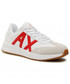 Mokasyny męskie Armani Exchange Sneakersy  - XUX071 XV277 K520 Op.White/Red