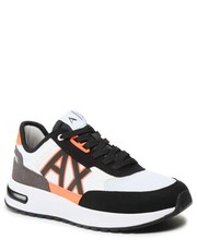 Mokasyny męskie Sneakersy  - XUX090 XV276 M213 Black/White/Orange - eobuwie.pl Armani Exchange