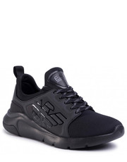Półbuty męskie Sneakersy EA7 Emporio Armani - X8X057 XCC55 M620 Black/Black - eobuwie.pl Ea7 Emporio Armani