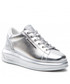 Sneakersy Karl Lagerfeld Sneakersy  - KL62525A Silver Textured LThr