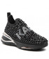 Sneakersy Karl Lagerfeld Sneakersy  - KL63105 Black SAtin Text w/Silver
