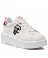 Sneakersy Karl Lagerfeld Sneakersy  - KL63530A White Lthr W/Pink