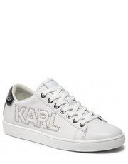 Sneakersy Sneakersy  - KL61221  White Lthr W/Silver - eobuwie.pl Karl Lagerfeld