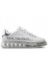 Mokasyny męskie Karl Lagerfeld Sneakersy  - KL52618 01S White Lthr w/SIlver