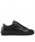 Mokasyny męskie Karl Lagerfeld Sneakersy  - KL51019 Black Lthr/Mono