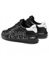 Mokasyny męskie Karl Lagerfeld Sneakersy  - KL52523 Black Lthr/Mono