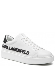 Mokasyny męskie Sneakersy  - KL52225 White Lthr W/Black - eobuwie.pl Karl Lagerfeld