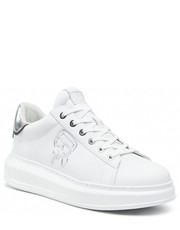 Mokasyny męskie Sneakersy  - KL52531  White Lthr w/Silver - eobuwie.pl Karl Lagerfeld