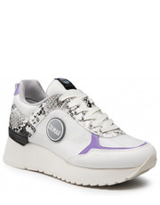 Sneakersy Sneakersy  - Travis Enigma High Outsole 116 White/Purple - eobuwie.pl Colmar