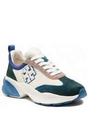 Sneakersy Sneakersy  - Good Luck Trainer 140731 New Ivory/New Cream/Forest Green 400 - eobuwie.pl Tory Burch