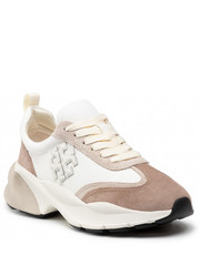 Sneakersy Sneakersy  - Good Luck Trainer 83833 White/New Ivory/Cerbiatto 100 - eobuwie.pl Tory Burch