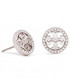 Kolczyki Tory Burch Kolczyki  - Crystal Logo Circle Stud Earring 53422 Tory Silver/Crystal 042
