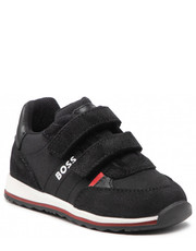 Półbuty dziecięce Sneakersy  - J09179 S Black 09B - eobuwie.pl Boss