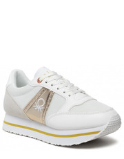 Sneakersy Sneakersy  - Bull Metal BTW213200 White/Gold 1090 - eobuwie.pl United Colors Of Benetton