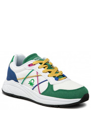 Sneakersy Sneakersy  - Ascent Colour BTW217305 White/Green 1071 - eobuwie.pl United Colors Of Benetton