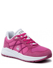 Sneakersy Sneakersy  - Ascent BTW117306  Fucsia/White - eobuwie.pl United Colors Of Benetton