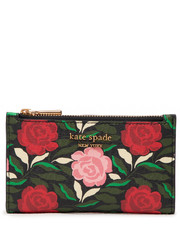 Portfel Duży Portfel Damski  - Morgan Rose Garden Printed Saf K9240 Black Multi 001 - eobuwie.pl Kate Spade