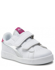 Półbuty dziecięce Sneakersy  - Game P Ps Girl 101.176601-C1639 White/Azalea - eobuwie.pl Diadora