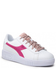 Półbuty dziecięce Sneakersy  - Game Step P Metallic Craquele Gs 101.178647 01 C3113 White/Pink Lady - eobuwie.pl Diadora