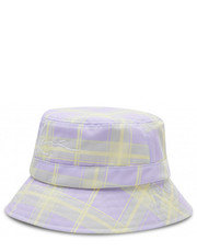 Czapka Kapelusz  - Signature Reversible Check Bucket Hat 7015488 Purple/Light Sand - eobuwie.pl Karl Kani