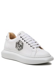 Sneakersy Sneakersy  - Lo-Top Sneaker Hexagon AABS WSC2628 PLE075N White 01 - eobuwie.pl Philipp Plein