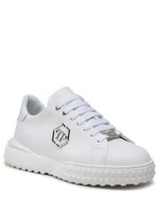 Mokasyny męskie Sneakersy  - Lo-Top Sneakers AABS USC0266 PLE010N White 01 - eobuwie.pl Philipp Plein