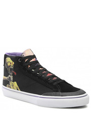 Sneakersy męskie Sneakersy  - Omen Hi X Dinozaur Jr. 6107000252  Black/Purple - eobuwie.pl Emerica