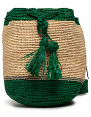 Shopper bag Torebka  - Beach Bucket V 2.8 Ae Green Natural - eobuwie.pl Manebi