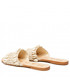 Klapki Manebi Klapki  - Leather Sandals S 2.8 Y0 Natural Shells & Crochet