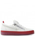 Mokasyny męskie Giuseppe Zanotti Sneakersy  - RM20015 White 001