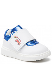 Półbuty dziecięce Sneakersy  - 02-J1/503V/EOB White Blue - eobuwie.pl Omenaa Foundation