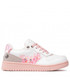 Półbuty dziecięce Shone Sneakersy  - 17122-046 White/Pink