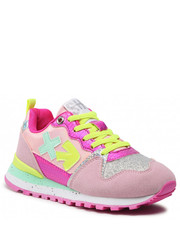 Półbuty dziecięce Sneakersy  - 617K-025 Pink/Multicolor - eobuwie.pl Shone