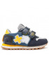 Półbuty dziecięce Shone Sneakersy  - 617K-033 Blue