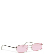 Okulary Okulary przeciwsłoneczne  - Mila Metal Frame Sunglasses 4589711-05 Silver/Pink - eobuwie.pl Rubi