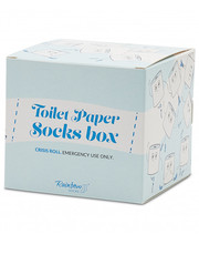 Skarpety damskie Skarpety Wysokie Unisex  - Toilet Paper Socks Box Biały - eobuwie.pl Rainbow Socks