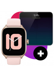 Zegarek damski Smartwatch  - Gts 4 A2168 Rosebud Pink/Smart Scale - eobuwie.pl Amazfit