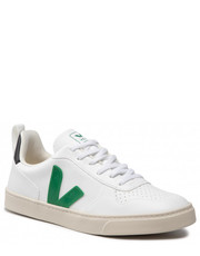 Półbuty dziecięce Sneakersy  - Small V-10 Lace Cwl CXL071928J White/Emeraude/Black - eobuwie.pl Veja
