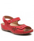 Sandały Helios Sandały  - 266 Czerwony 1