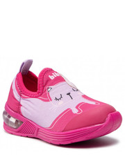 Półbuty dziecięce Sneakersy  - Space Wave 2.0 1132100 Hot Pink/Print - eobuwie.pl Bibi