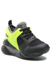 Sneakersy dziecięce Sneakersy  - Light Flow 1160023 Graphite/Black/Yellow Fluor - eobuwie.pl Bibi