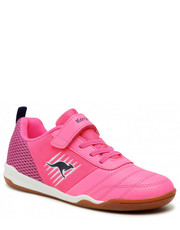 Półbuty dziecięce Sneakersy  - Super Court Ev 18611 000 6211 D Neon Pink/Fuchsia - eobuwie.pl Kangaroos