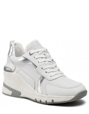 Sneakersy Sneakersy  - 9-23722-28 White/Silver 191 - eobuwie.pl Caprice