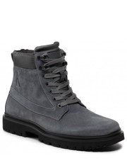 Kozaki męskie Trzewiki  - Lug Mid Laceup Boot Hike YM0YM00270 Industrial Grey Prc - eobuwie.pl Calvin Klein Jeans